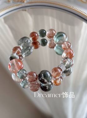 孤品天然水晶手链女款多宝手串小众设计感高级轻奢精致闺蜜礼物