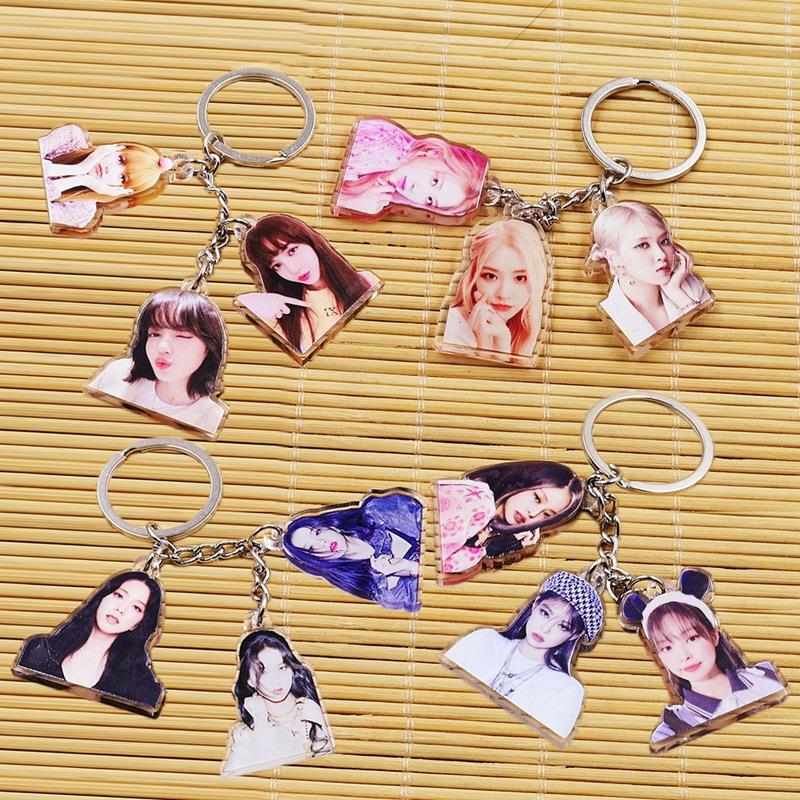 粉墨团周边JENNIE金智妮Lisa朴彩英JISOO亚克力挂串钥匙扣