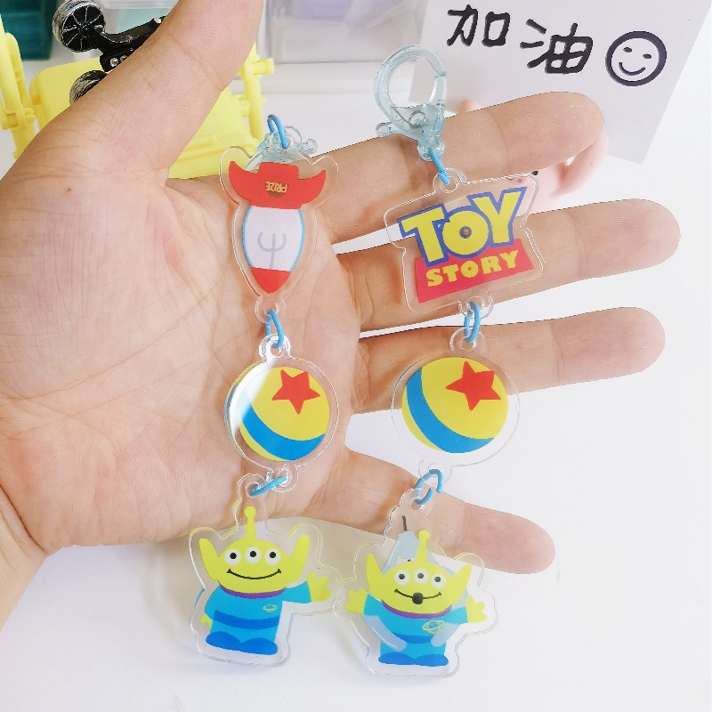 严选玩具总动员三眼仔可爱长挂件饰品卡通亚克力钥匙扣闺蜜小礼物
