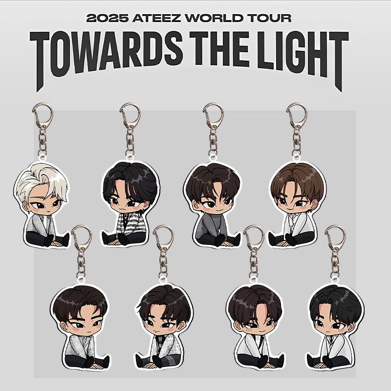 ATEEZ《TOWARDS THE LIGHT》演唱会挂件 卡通钥匙扣 亚克力配饰