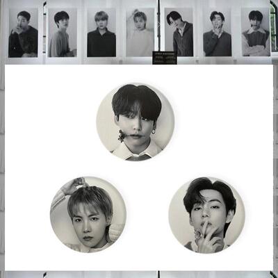 bts系列 周边精致 徽章 马口铁 徽章 镜子钥匙扣 明星周边挂件