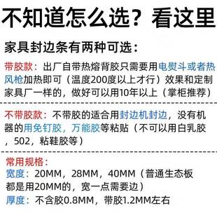 pvc 热熔 封边 饰木门木板密封条封边条 纹路自贴家具板包边条装