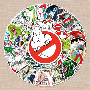 100张捉鬼敢死队贴纸动画人物防水装饰桌面滑板头盔卡通涂鸦贴画