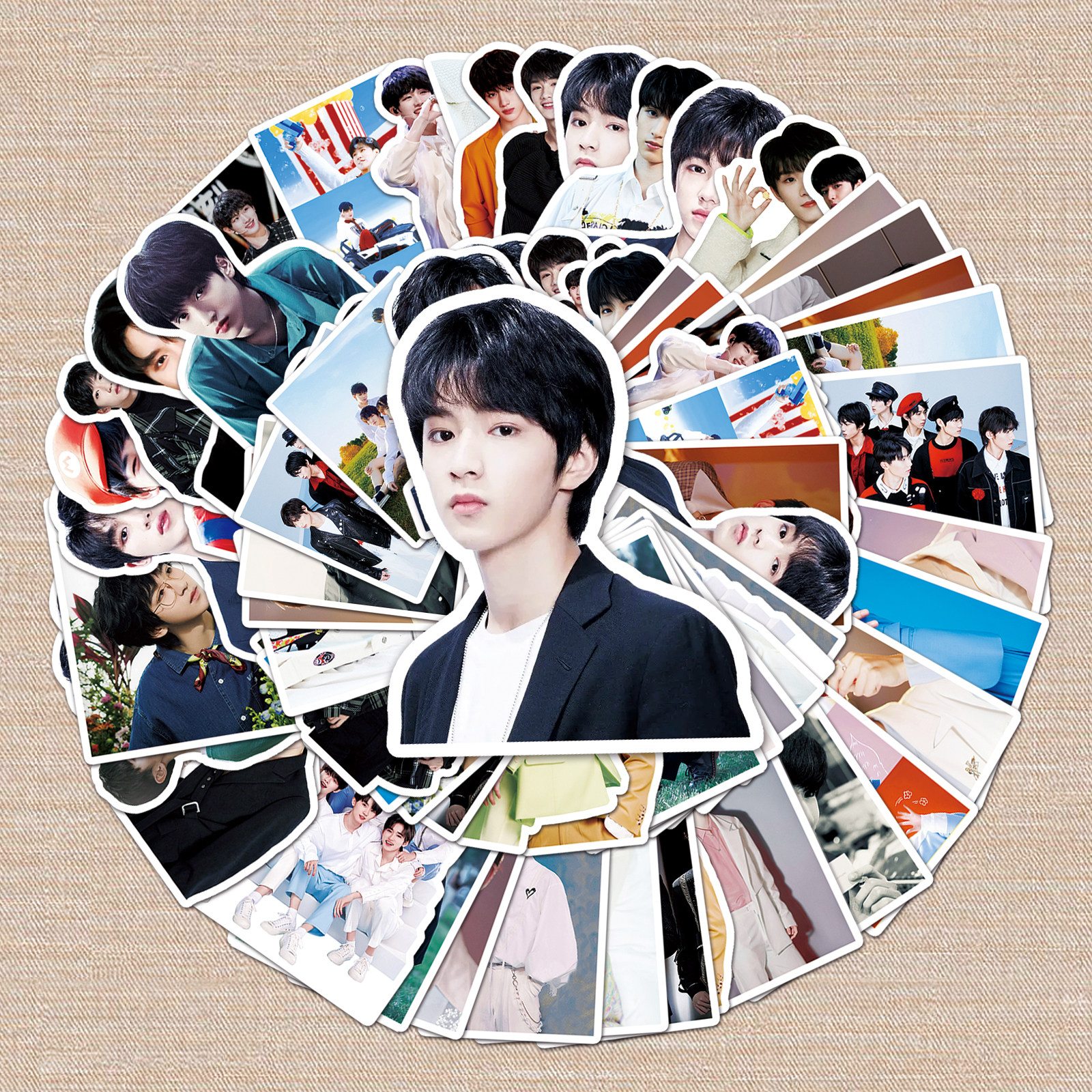 50张tnt时代少年团刘耀文严浩翔贺峻霖张真源同款周边贴纸diy手账