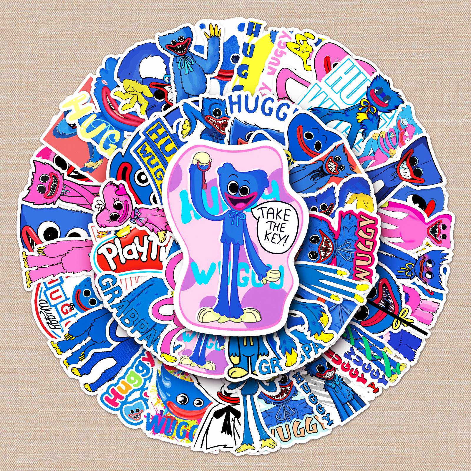 50张波比的玩闹时间贴纸动画防水装饰手机笔记本可爱卡通涂鸦贴画