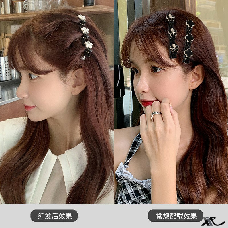 速发蓬松侧边自动编发发夹浏海前额边夹短烫发发夹打理神器卡子头