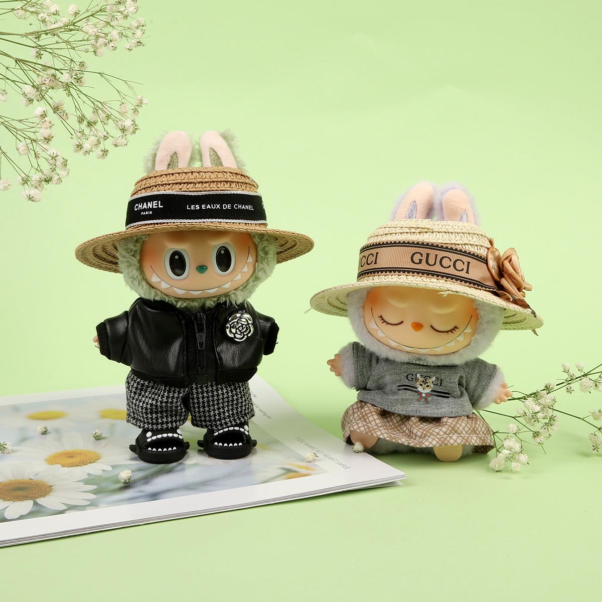 labubu公仔衣服一二代拉布布坐坐