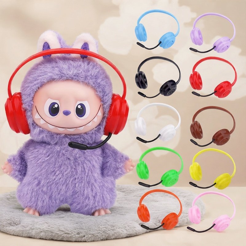 labubu四代耳机耳麦适用迷你版4.0拉布布耳机心底密码10厘米配件,模玩/动漫/周边/娃圈三坑/桌游,棉花娃娃/毛绒玩具娃衣,淘宝优惠券,粉丝福利购,淘宝优惠卷