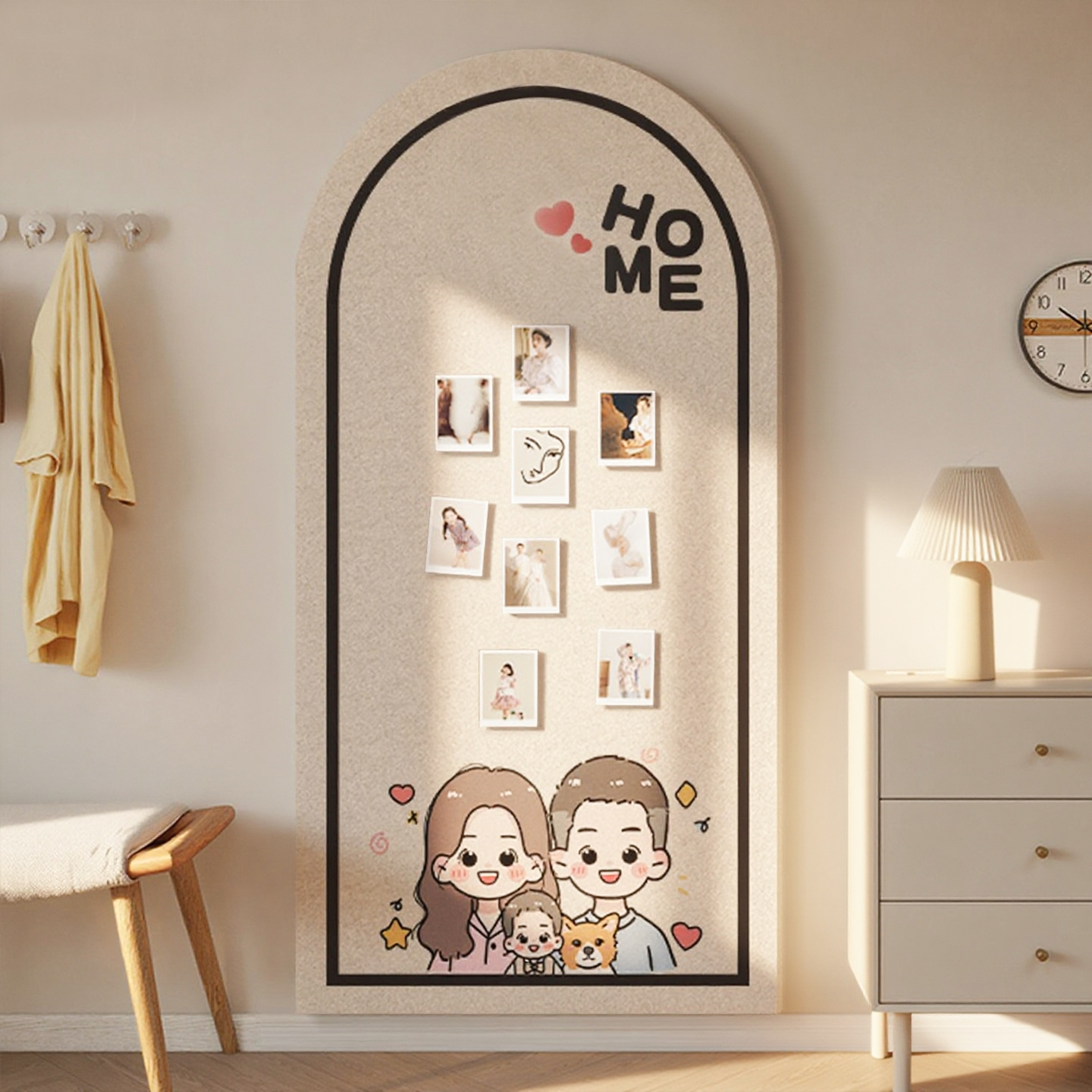 免打孔毛毡板墙贴照片墙展示墙