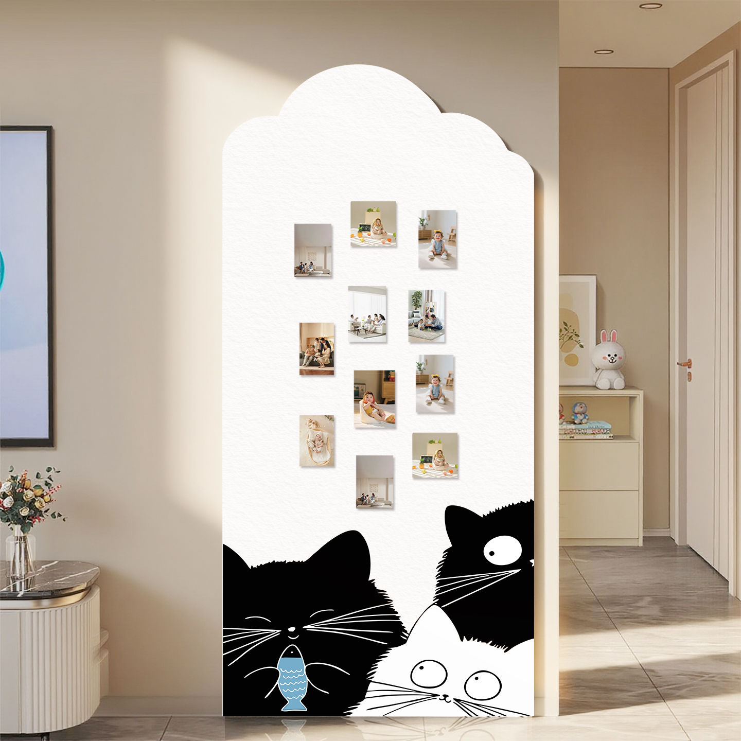 猫咪毛毡板照片墙展示板背景板