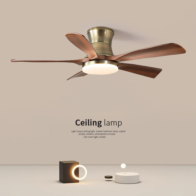 2025年新款风扇灯胡桃木色吊扇灯客厅灯卧室餐厅吊灯新中式中古风,家装灯饰光源,风扇灯,淘宝优惠券,粉丝福利购,淘宝优惠卷