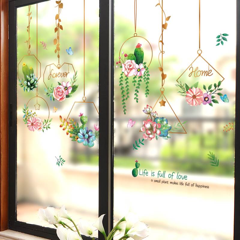 个性3D立体玻璃贴花门窗花阳台厨房贴纸窗户墙贴画推拉门装饰卧室图片