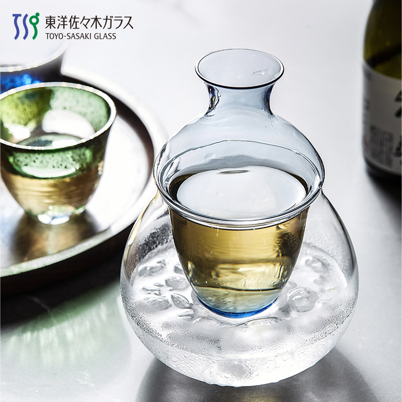 日本进口 东洋佐佐木 手工金箔品茗杯清酒杯茶具组合限定款冰酒壶
