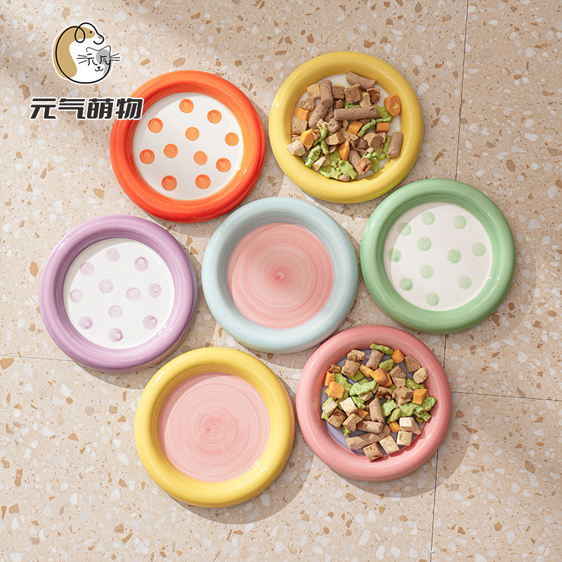 陶瓷大口径防打翻猫狗碗