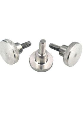 M3M4M5M6M8 304不锈钢滚花台阶手拧螺丝大平头螺钉调节螺栓DIN464