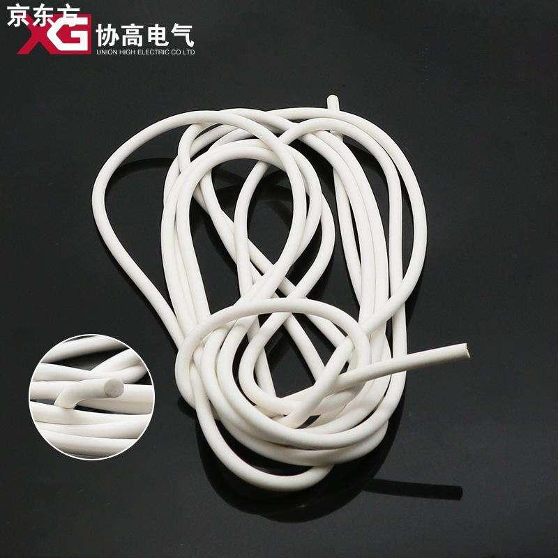 硅橡胶发泡圆条方条白色海绵密封条耐高低温灯具胶条阻燃无异味