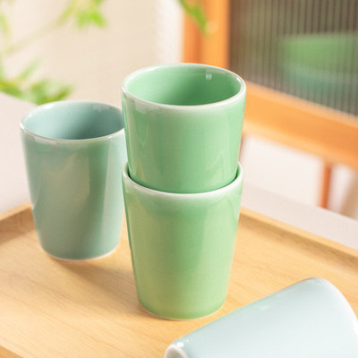 龙泉非遗青瓷新中式茶杯水杯