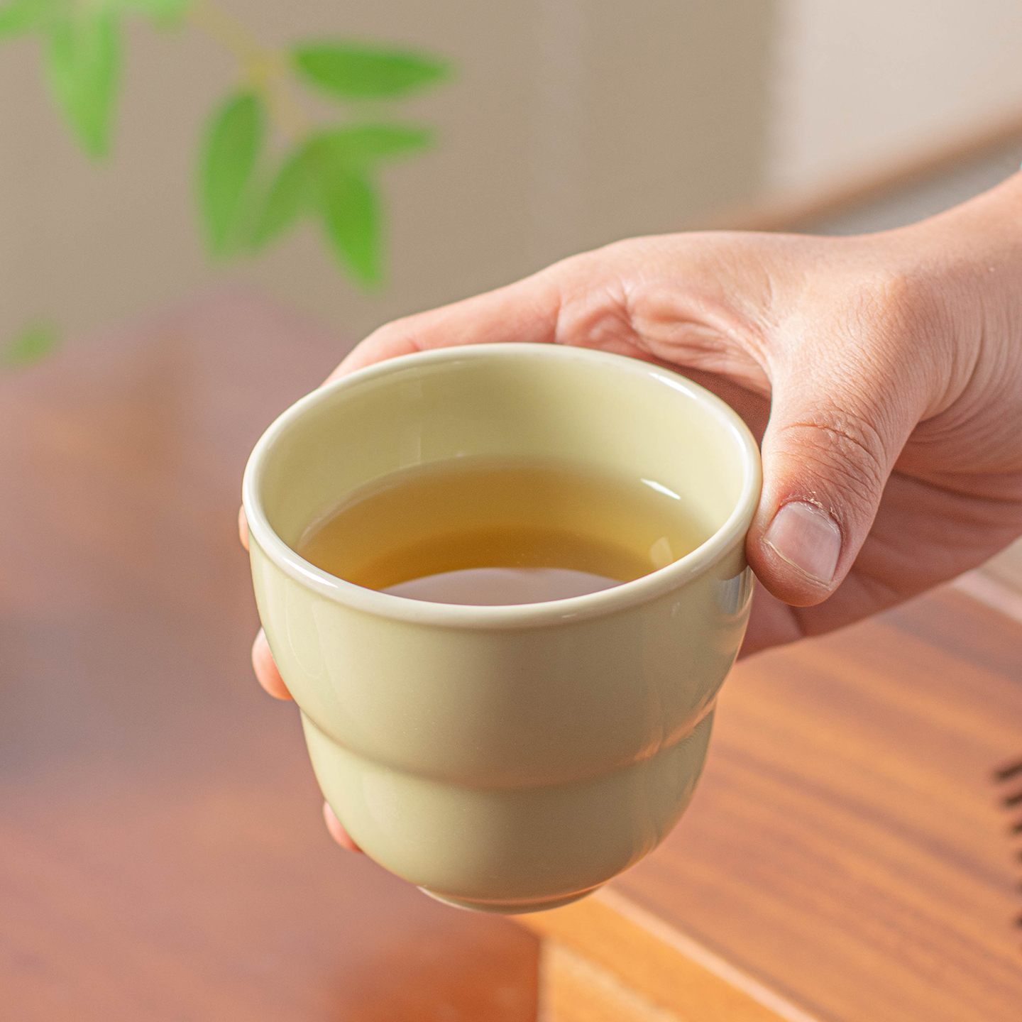 青瓷葫芦主人杯复古手捧杯