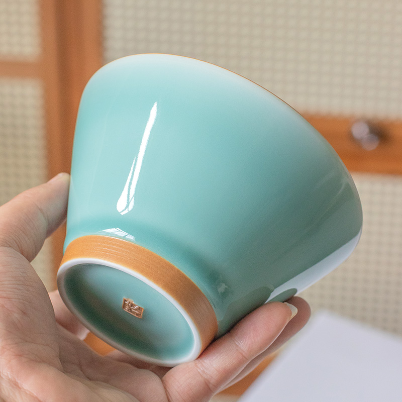 龙泉非遗青瓷高颜值家用斗笠碗