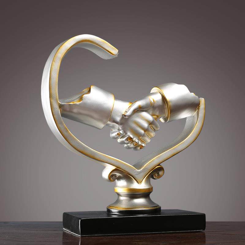 新品办公室老板桌面摆件电视柜装饰诚信之手开业商务送客户礼品高