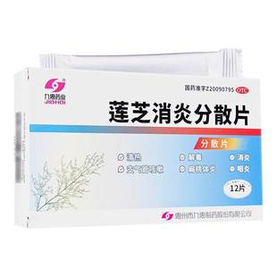 九惠药业 莲芝消炎分散片12片 支气管咳嗽清热解毒咽炎消炎非滴丸