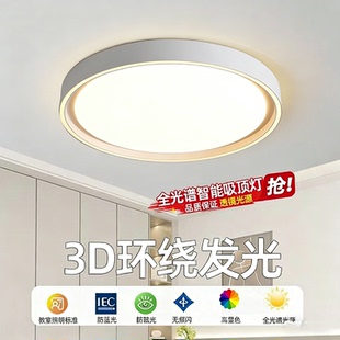 房间主卧室吸顶灯2026新款简约现代北欧风主卧护眼灯餐厅照明灯具