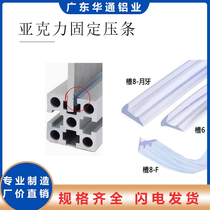 工业铝型材门窗封板胶条玻璃压条透明封板胶条