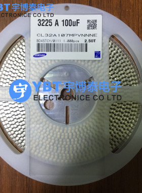 MLCC三星电容 CL32A107MPVNNNE 1210 100UF 10V 原装现货