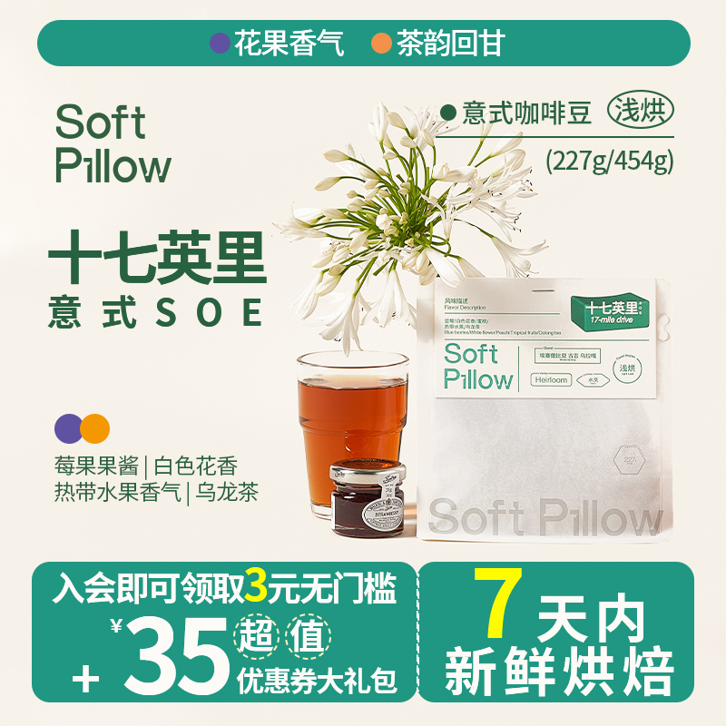 SOFTPILLOW埃塞水洗SOE咖啡豆