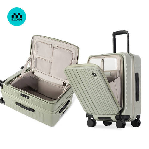 侧开盖大容量深仓可扩容行李箱