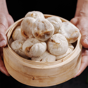 【瑕疵手工老面辣味火锅小笼包】嵊州小笼包早餐速食新鲜猪前腿肉