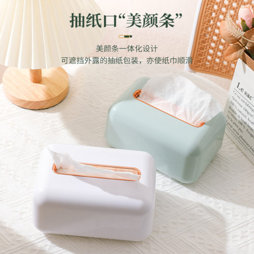 纸巾盒高档轻奢茶几抽纸盒2026新款家用洗脸巾收纳弹簧餐巾纸盒子