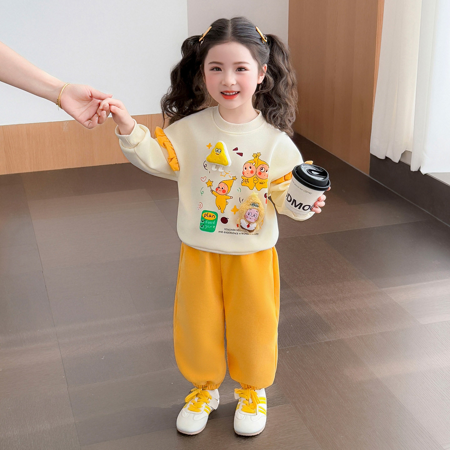 女童星星春装卫衣套装2026新款儿童洋气卡通春秋款宝宝超韩系衣服,童装/婴儿装/亲子装,儿童运动套装,淘宝优惠券,粉丝福利购,淘宝优惠卷