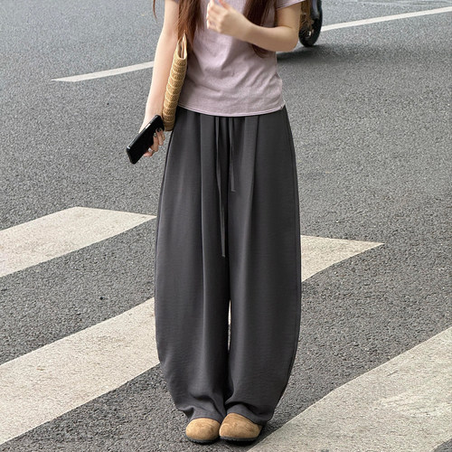 肌理感奶芙气球弯刀裤女夏季