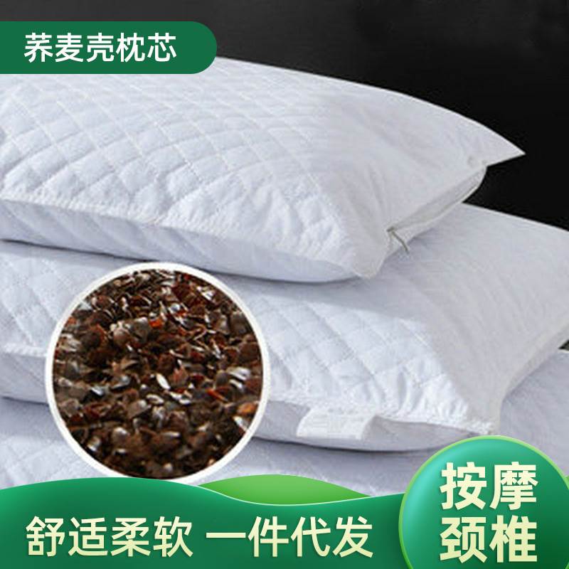 荞麦枕头枕芯荞麦皮护颈枕男荞麦枕一对全荞透气荞麦壳儿童婴儿