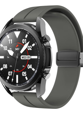 适用Jeep吉普手表折叠扣表带P02/pro/P07/P05/黑骑士腕带硅胶磁吸 黑色【磁吸折叠扣表带】 Jeep黑骑士/P07