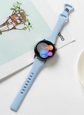 适用华米GTR4表带GTR3PRO/GTS3/GTS4mini硅胶双反扣手链米动青春版智能运动手表1/2/3代硅胶小蛮腰换运动腕带