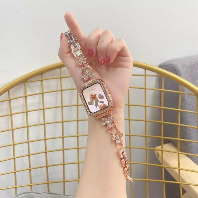 applewatch三叶草镶钻Ultra腕带