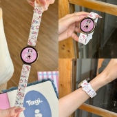 适用华米AmazfitGTR4 回环腕带 4mini小香风GTR2女款 Bip5表带可爱小熊KT猫Balance 2硅胶磁吸GTR3Pro跃我GTS2