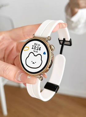 适用高驰COROS Pace3手表表带pace2磁吸拼色硅胶APEXPro男女款夏天透气APEX磁吸扣APEX246mm运动硅胶替换腕带