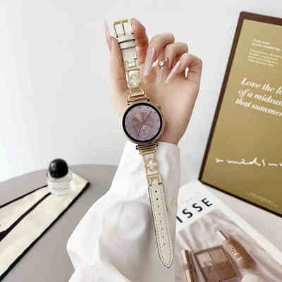 娅妃儿galaxywatch7/6真皮四叶草