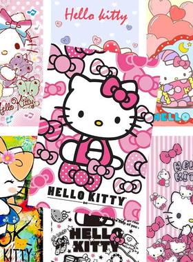 HelloKitty海报哈喽KT卡通动漫周边写真宿舍墙贴房间墙纸高清壁纸