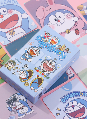 哆啦A梦小卡野比大雄刚田武源静香周边卡通自印卡盒装镭射lomo卡