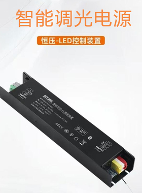智能调光一体驱动电源灯带恒压变压24V蓝牙Mesh2.0语音控制器200W