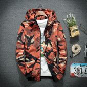 hooded zipper Men camouflage jacket连帽拉链迷彩夹克外套男