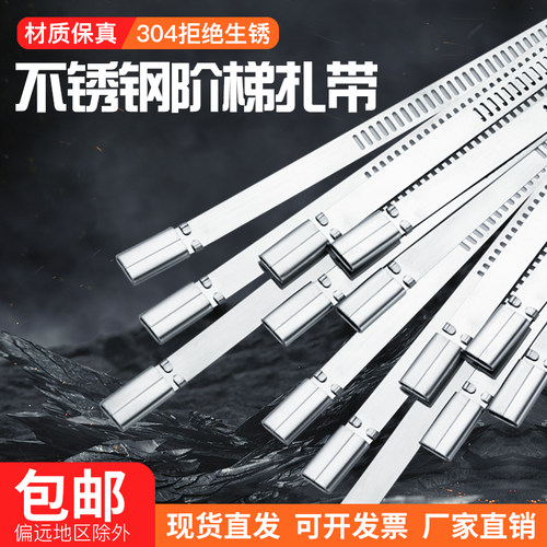 304不锈钢阶梯扎带卡扣式扎