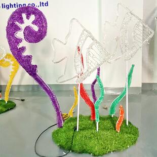 户LDS-TW02外卡通花灯向日葵灯园林亮化饰坪草灯创意发光装景庭院