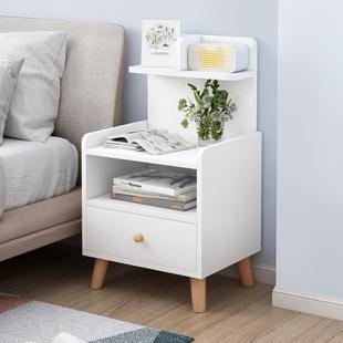 床P22B柜简约现代简易物柜置物架迷收你纳柜木质床边多储功能头小