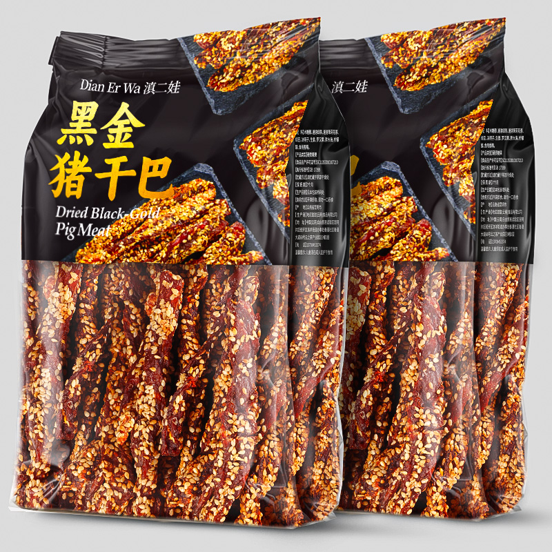 云南特产猪干巴条腌制麻辣零食