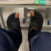 Cross配件洞洞鞋 饰扣 配饰鞋 扣装 仿真立体大脚趾 花鞋 适配Crocs
